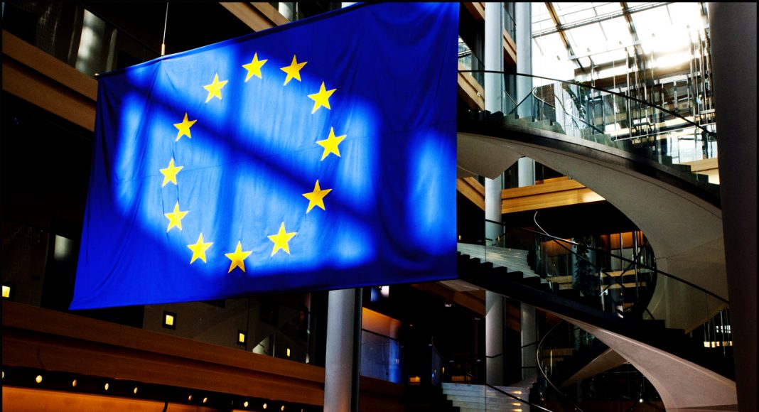 European Union flag parliament